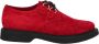 Saint Laurent Suede Derbies Veterschoenen Mannen Red Heren - Thumbnail 1