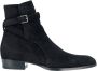 Saint Laurent Suede Wyatt Jodhpur Enkellaarzen Black Heren - Thumbnail 1