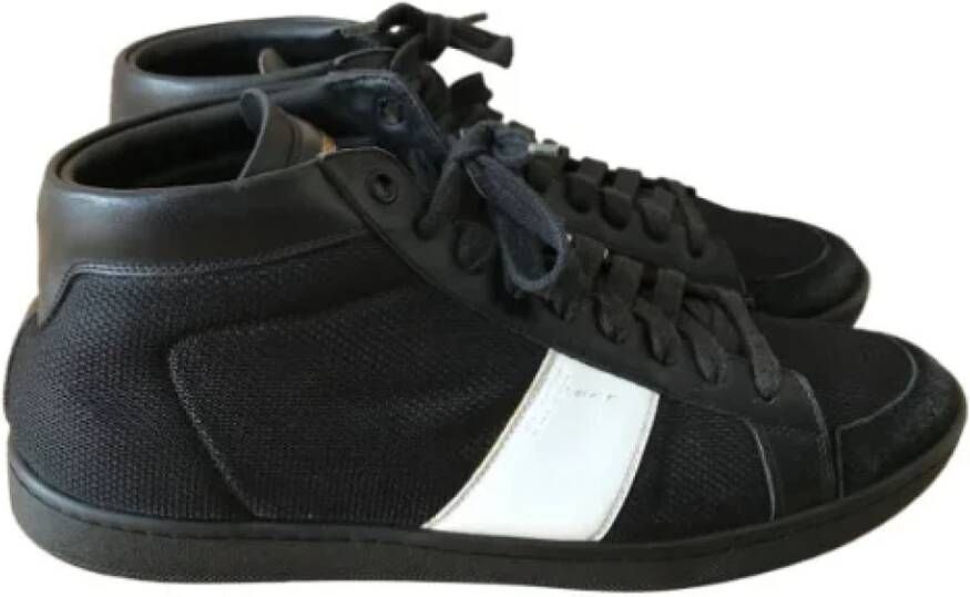 Saint Laurent Vintage Pre-owned Canvas sneakers Black Heren