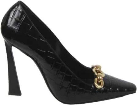 Saint Laurent Vintage Pre-owned Leather heels Black Dames