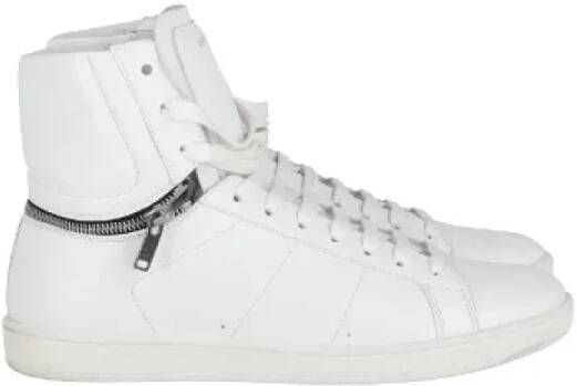 Saint Laurent Vintage Pre-owned Leather sneakers White Dames