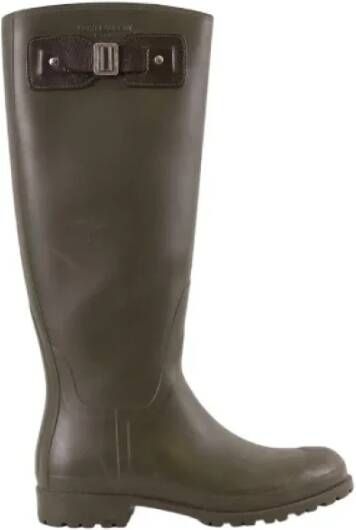 Saint Laurent Vintage Pre-owned Rubber boots Brown Dames