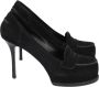 Saint Laurent Vintage Pre-owned Suede heels Black Unisex - Thumbnail 1