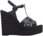 Saint Laurent Wig Espadrille Sandalen Black Dames - Thumbnail 1