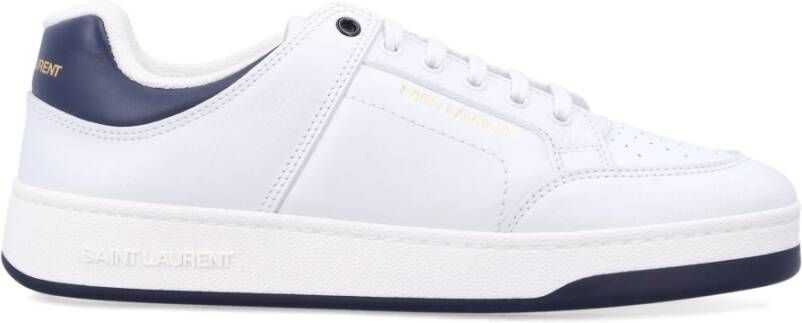 Saint Laurent Witte Blauwe Sneakers SL 61 White Heren