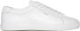 Saint Laurent Witte lage top trainers met logo-details White Heren - Thumbnail 1