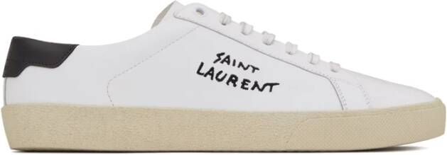 Saint Laurent Witte Sneakers Court Classic Stijl White Heren