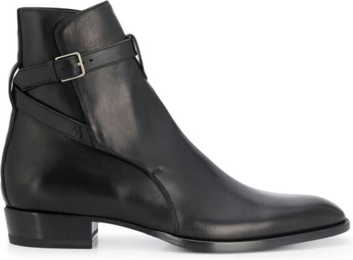 Saint Laurent Wyatt 30 Jodhpur Enkellaarzen Black Heren