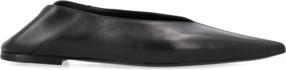 Saint Laurent Zwarte Ballerina Pantoffels Black Dames