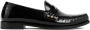 Saint Laurent Zwarte Geborsteld Leren Loafer Schoenen Black Heren - Thumbnail 1