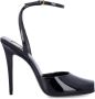 Saint Laurent Zwarte Gesloten Teen Stiletto Sandalen Black Dames - Thumbnail 1