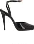 Saint Laurent Zwarte Lakleren Kruisband Sandalen Black Dames - Thumbnail 1