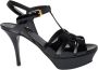 Saint Laurent Zwarte Lakleren Sandaal Black Dames - Thumbnail 1