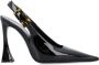 Saint Laurent Zwarte Lakleren Slingback Schoenen Black Dames - Thumbnail 1