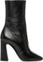 Saint Laurent Zwarte Leren Enkellaarzen Black Dames - Thumbnail 1