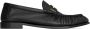 Saint Laurent Zwarte leren loafers met Cassandre-logo Black Dames - Thumbnail 1