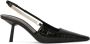 Saint Laurent Zwarte Leren Pumps met Puntige Neus Black Dames - Thumbnail 1