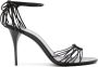 Saint Laurent Zwarte Leren Sandalen Black Dames - Thumbnail 1