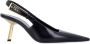 Saint Laurent Zwarte Leren Slingback Pumps Black Dames - Thumbnail 1