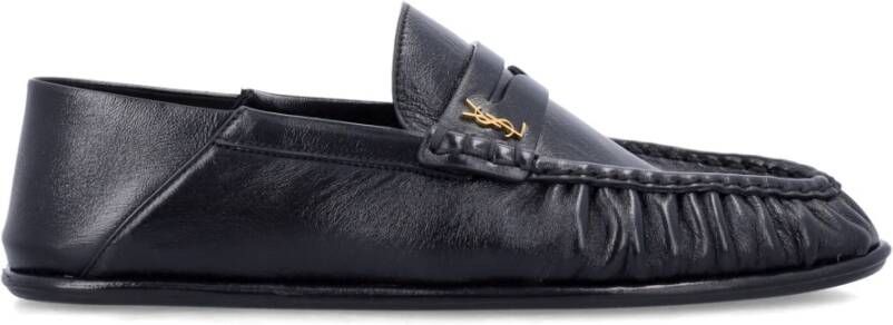 Saint Laurent Zwarte Loafer Penny Pantoffels Aw24 Black Heren