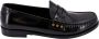 Saint Laurent Zwarte Loafer Schoenen met Metalen Details Black Heren - Thumbnail 1