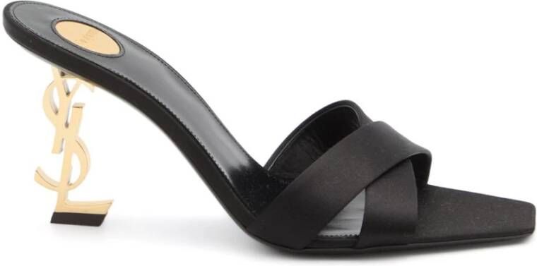 Saint Laurent Zwarte Sandalen voor Vrouwen Black Dames