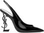 Saint Laurent Zwarte Slingback Pumps Black Dames - Thumbnail 1