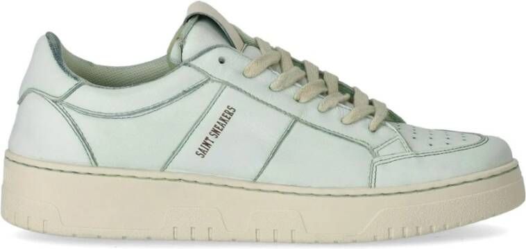 Saint Sneakers Groene Dip Dye Leren Tennis Club Sneaker Green Heren