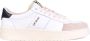 Saint Sneakers Witte Leren Sneakers met Kleurrijk Contrastband White Heren - Thumbnail 4