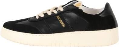 Saint Sneakers Leren dandy sneakers met suède inzetstukken Black Heren