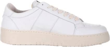 Saint Sneakers Witte Leren Sneakers met Zijlogo White Heren