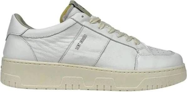 Saint Sneakers Witte Leren Sneakers voor Heren White Heren