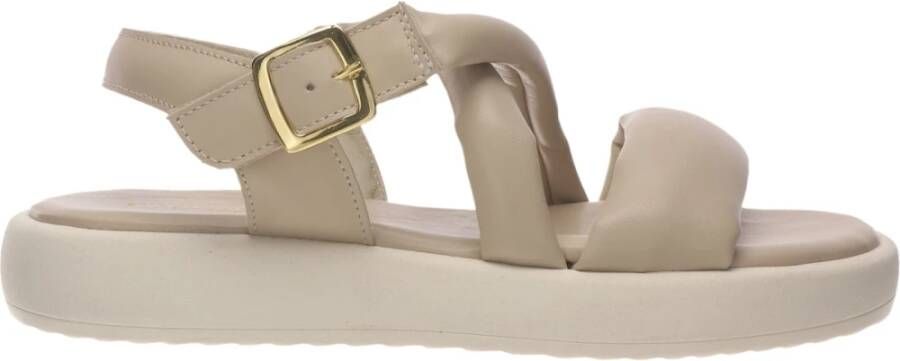 Salamander Flat Sandals Beige Dames