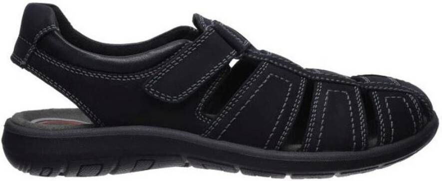 Salamander Flat Sandals Black Heren