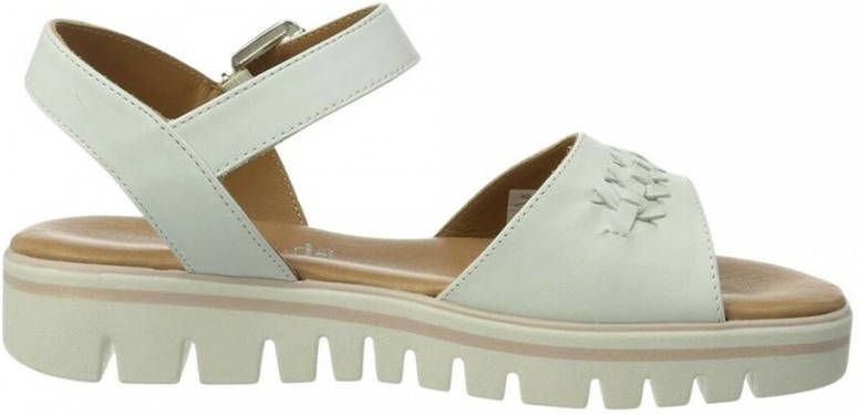 Salamander Flat Sandals White Dames