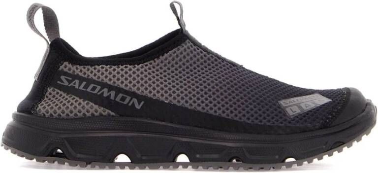 Salomon Ademende Slip-On Sneakers met Eco-Lederen Detail Gray Heren