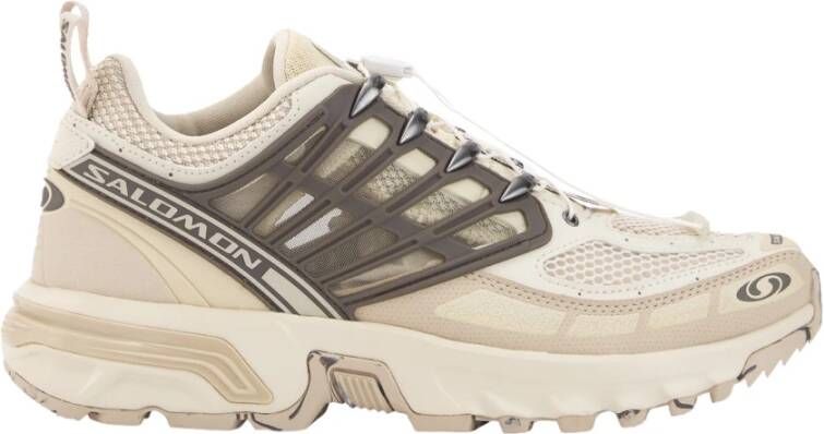 Salomon Beige Bruine Sneakers Beige Heren