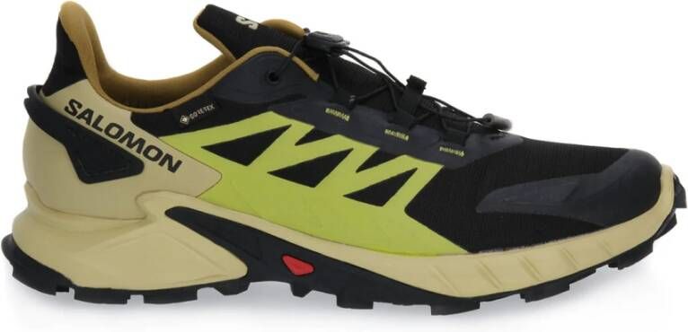 Salomon Hoge Kwaliteit Leren Sneakers voor Heren Black Heren