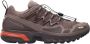 Salomon Mesh Panel Sneakers Lace-Up Logo Debossed Brown Heren - Thumbnail 1