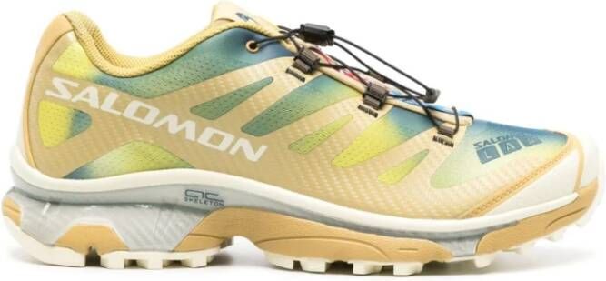 Salomon MultiColour Sneakers Geel Groen Rubber Zool Multicolor Heren