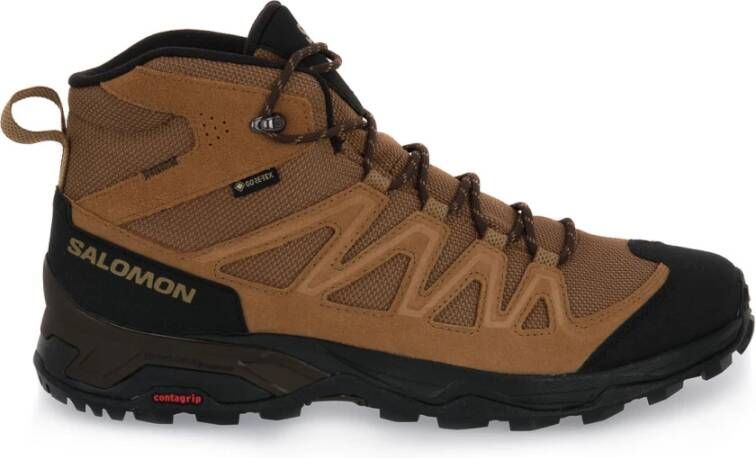 Salomon X Ward Leather Mid GTX Laarzen Beige Heren - Foto 1