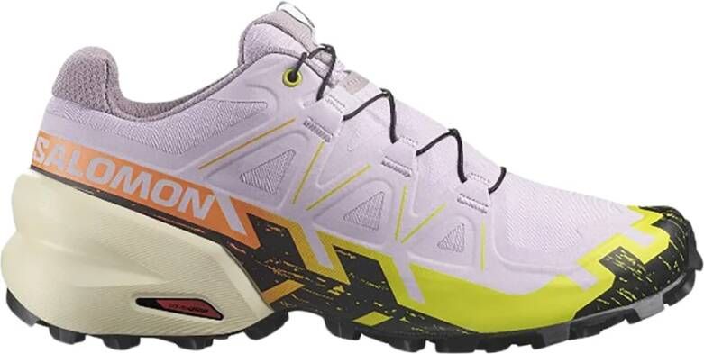 Salomon Zwarte Multikleur Gebreide Sneakers Multicolor Dames