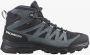 Salomon Women's X Ward Leather Mid GTX Wandelschoenen grijs zwart - Thumbnail 1