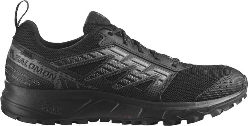 Salomon Hoge Kwaliteit Leren Sneakers voor Heren Black Heren