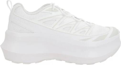 Salomon Witte Mesh Lage Sneakers White Dames