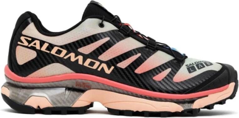 Salomon Zwarte Sneakers met Rubberen Logoprint Multicolor Heren