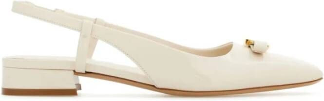 Salvatore Ferragamo Ballerinas White Dames