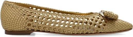 Salvatore Ferragamo Ballet Flats Zea Yellow Dames