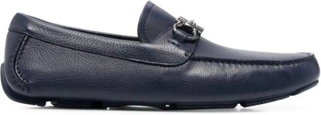 Salvatore Ferragamo Blauwe Gancini-gesp Loafers Blue Heren