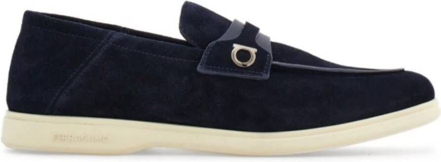 Salvatore Ferragamo Blauwe Loafer Schoen Stijlvol Ontwerp Blue Heren